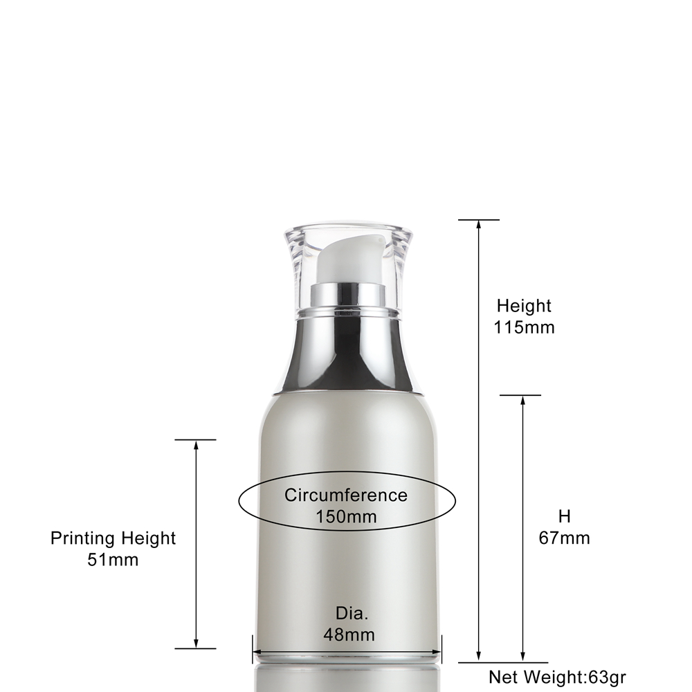 PETG airless pump bottle 50ml