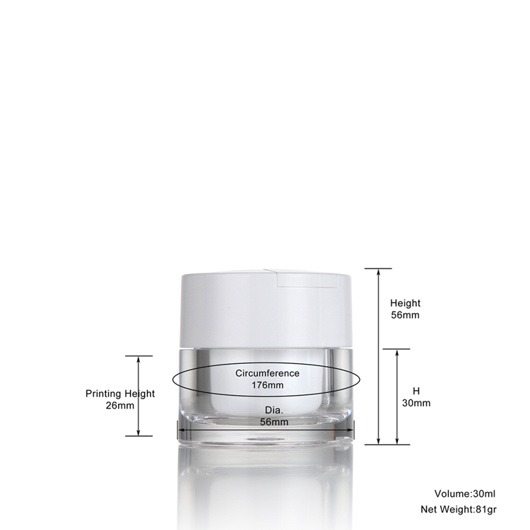 acrylic cosmetic container 30g