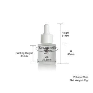 20ml frosted bottle dropper wholesale DB23