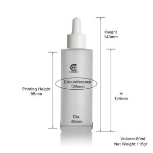 Flacon compte-gouttes de 80 ml DB23 80ml dropper bottle DB23