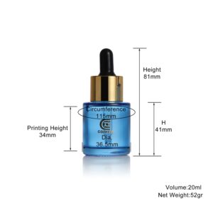 bottle glass with dropper DB23-20ml