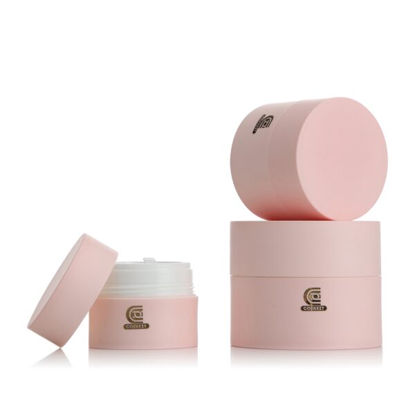 pink plastic jar
