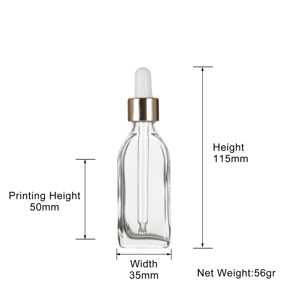 25ml clear glass bottle 