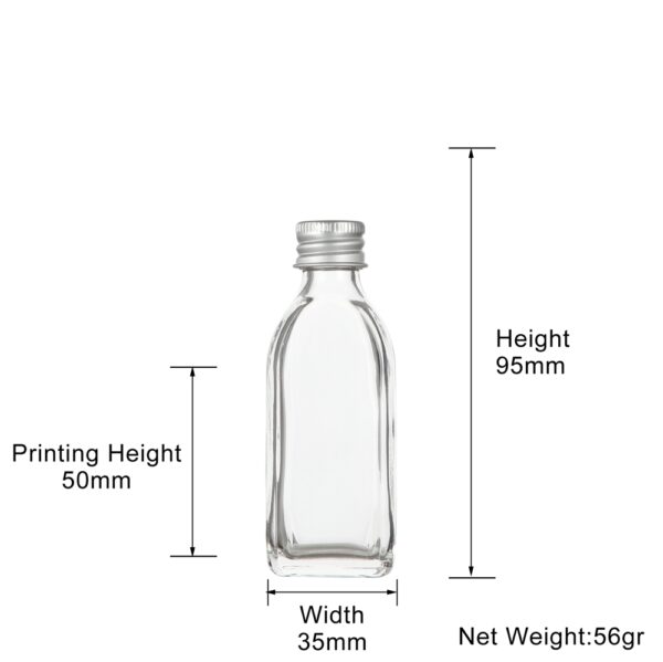 25ml glass screw cap bottle