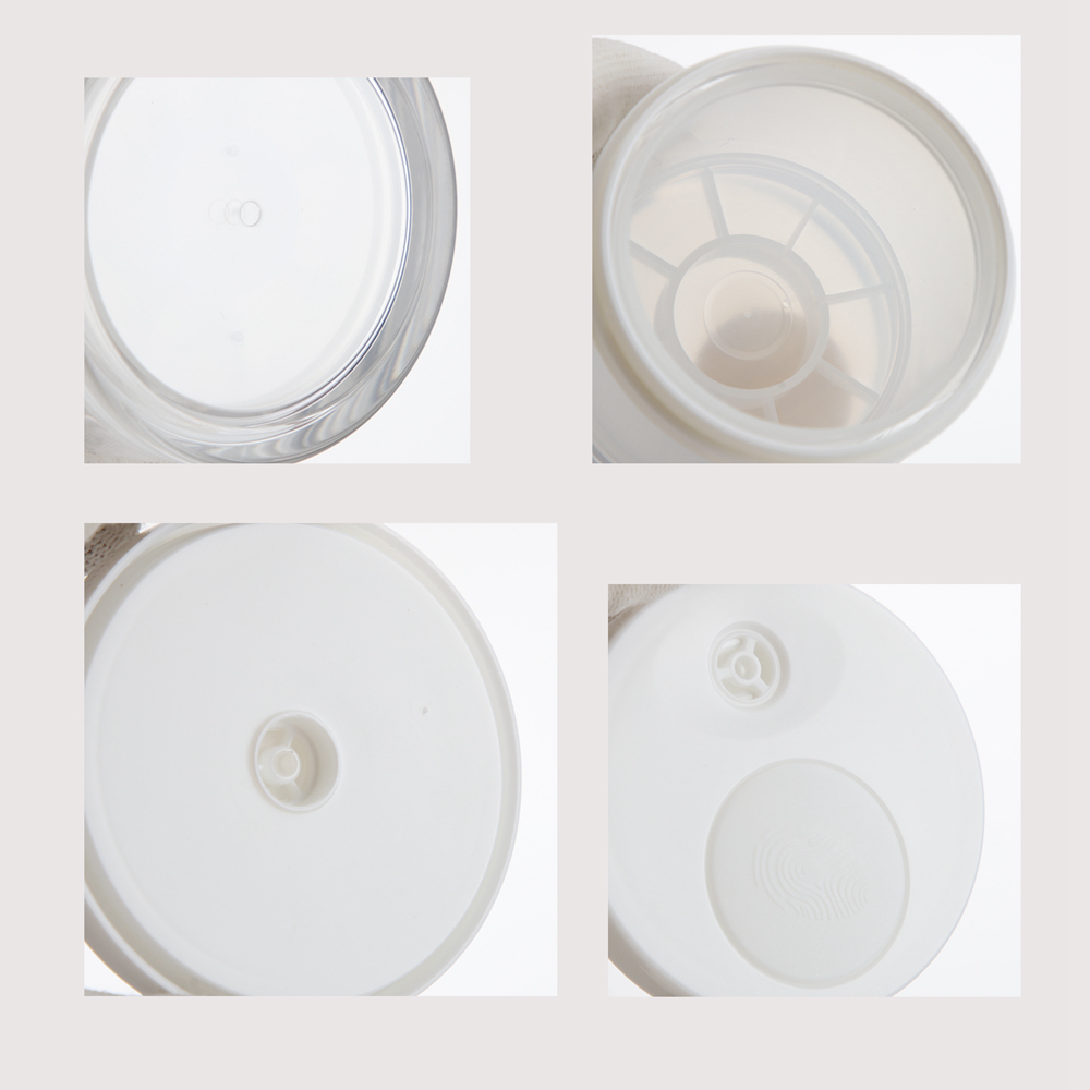 Double Layer Round Facial PETG Airless Cream Jars – Bild 7