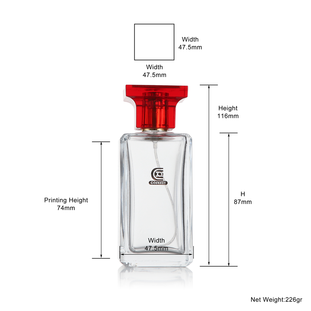cubic glass perfume bottle-11