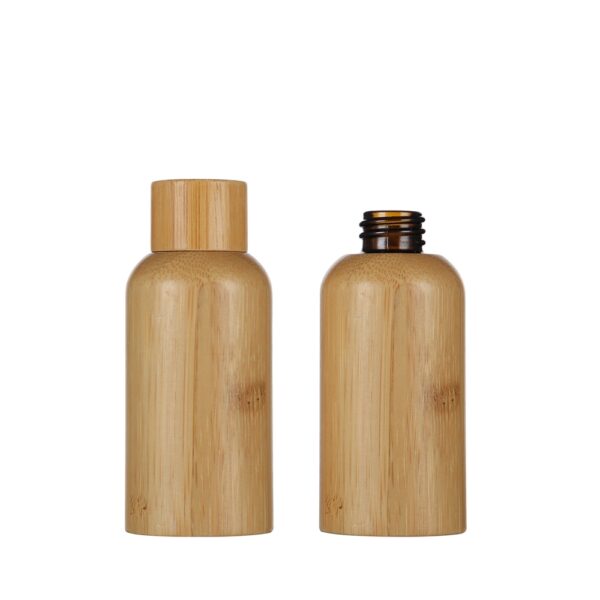 30ml glass bamboo bottle