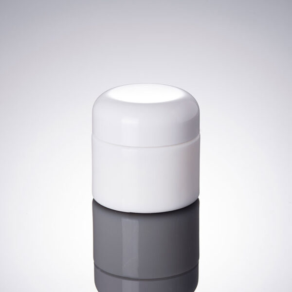 50g white opal jar