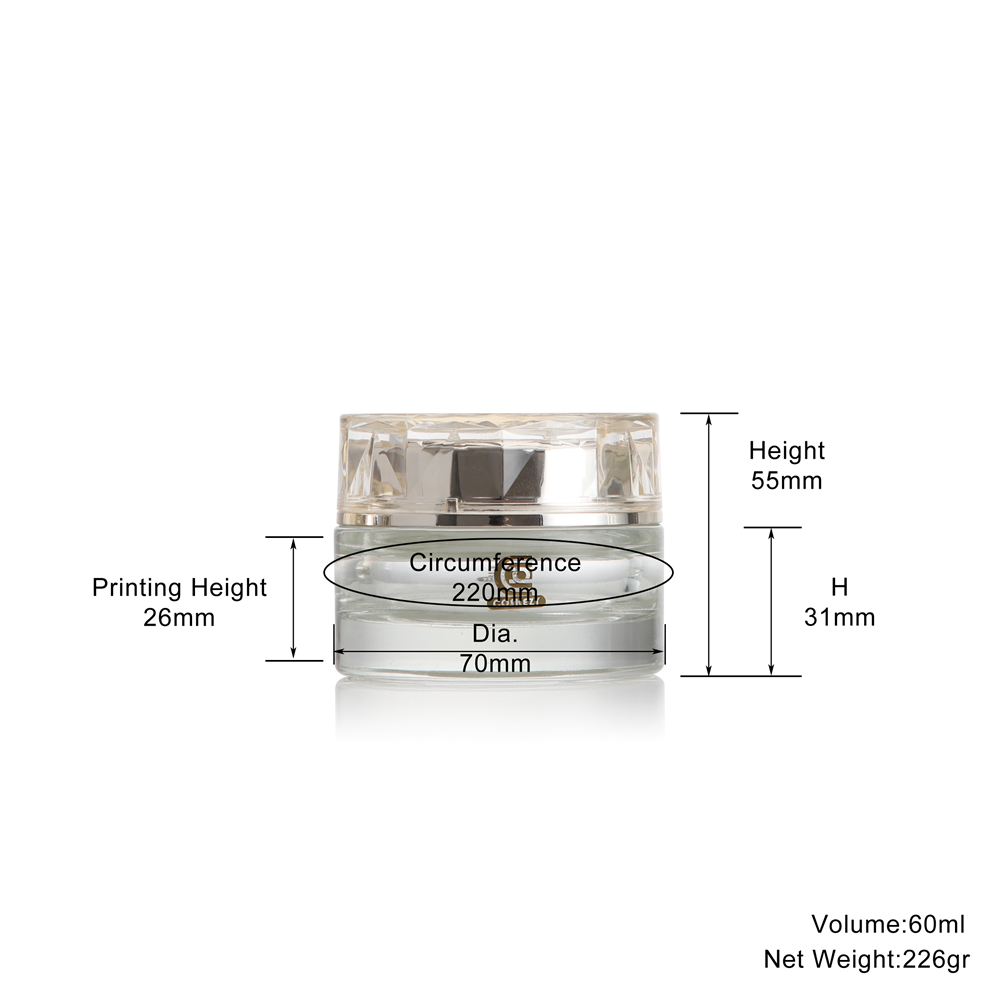 60ml round luxury jar