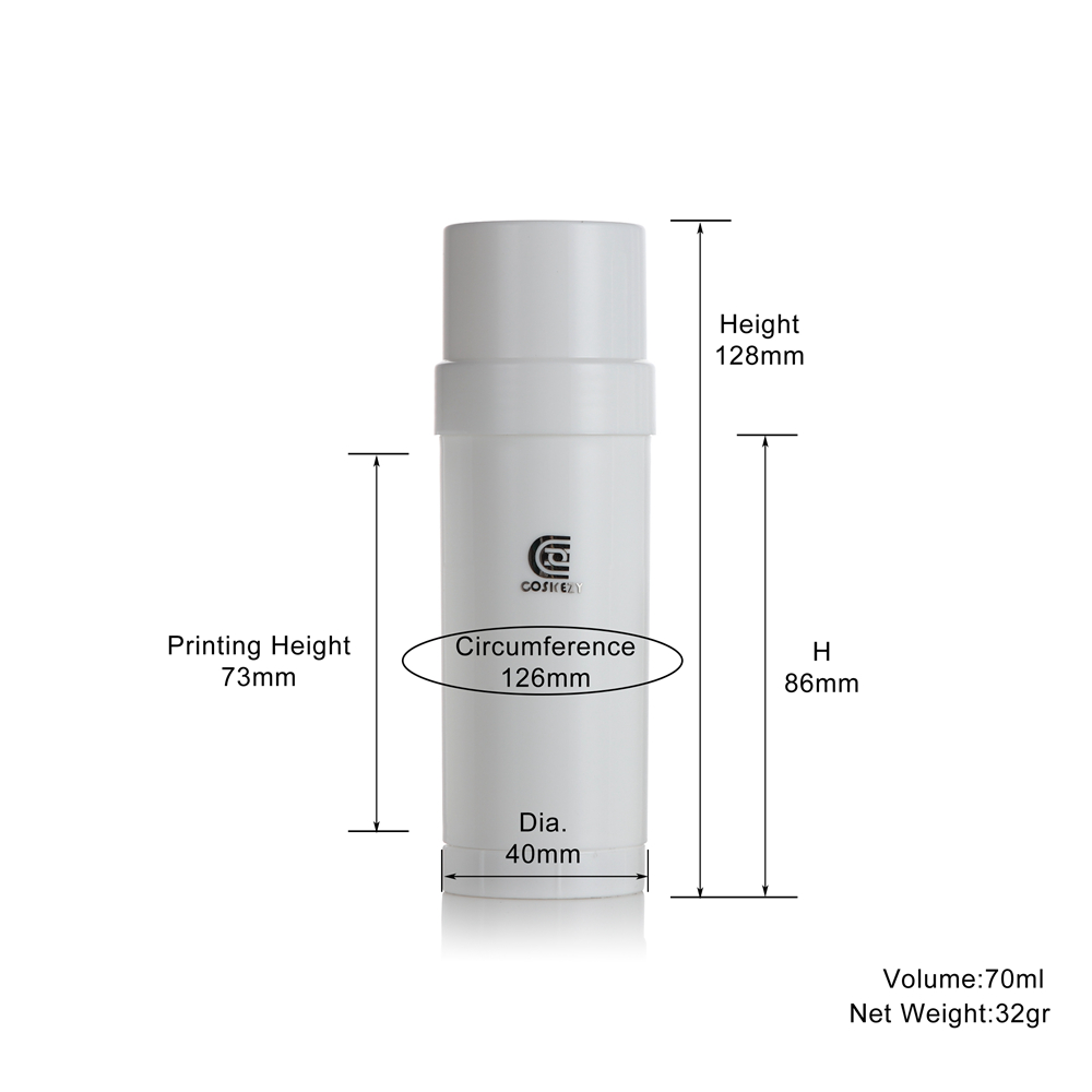 70ml plastic deodorant container