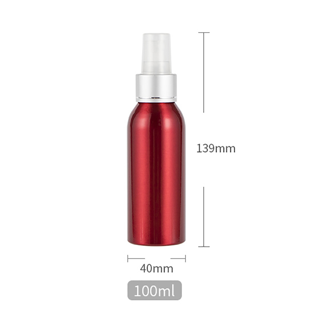100ml red aluminum spray bottle