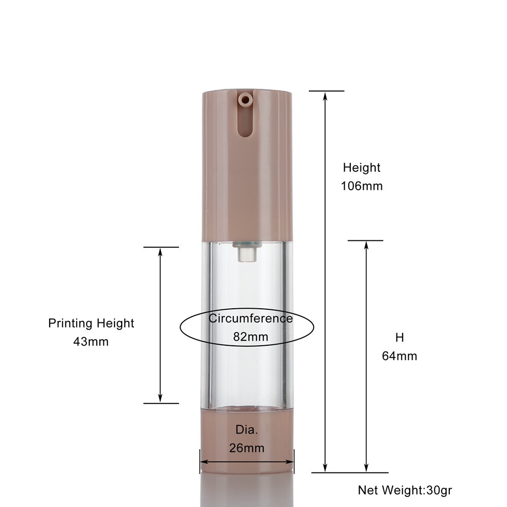 15ml airless lotion bottle