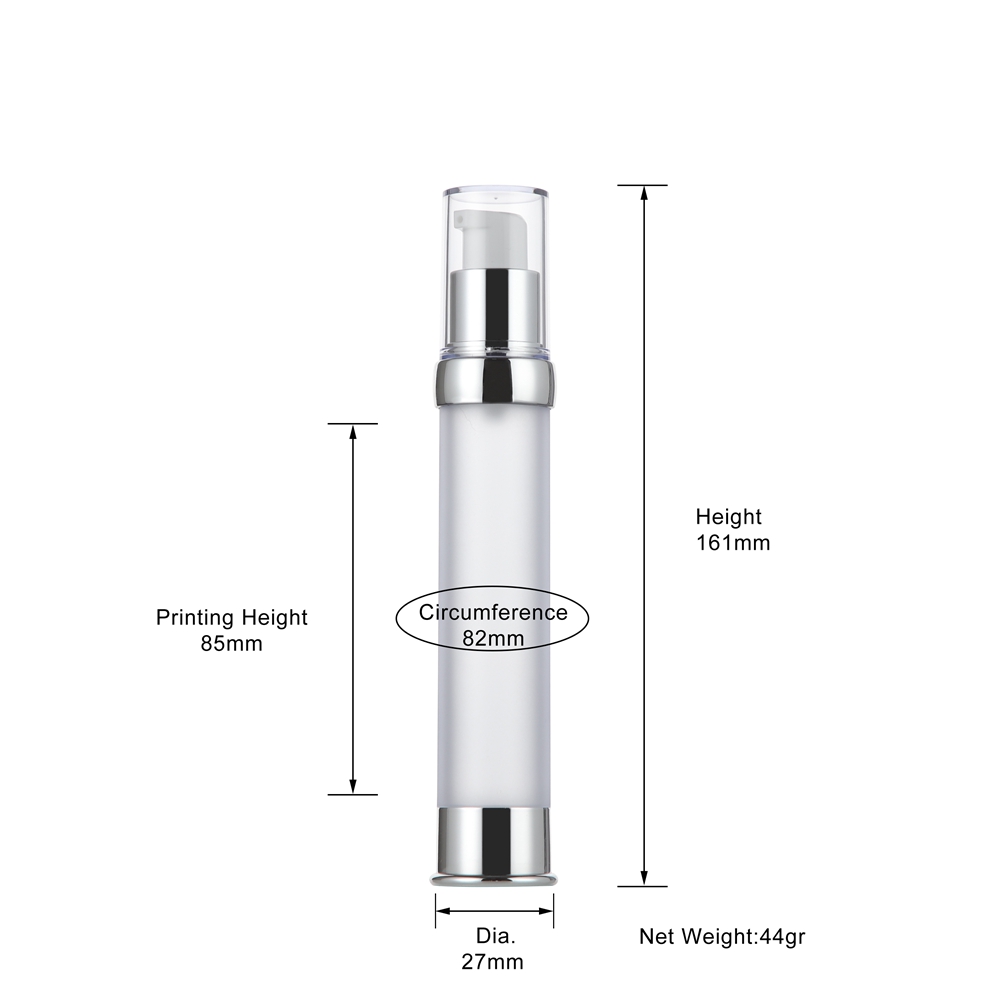 30ml airless frosted bottle