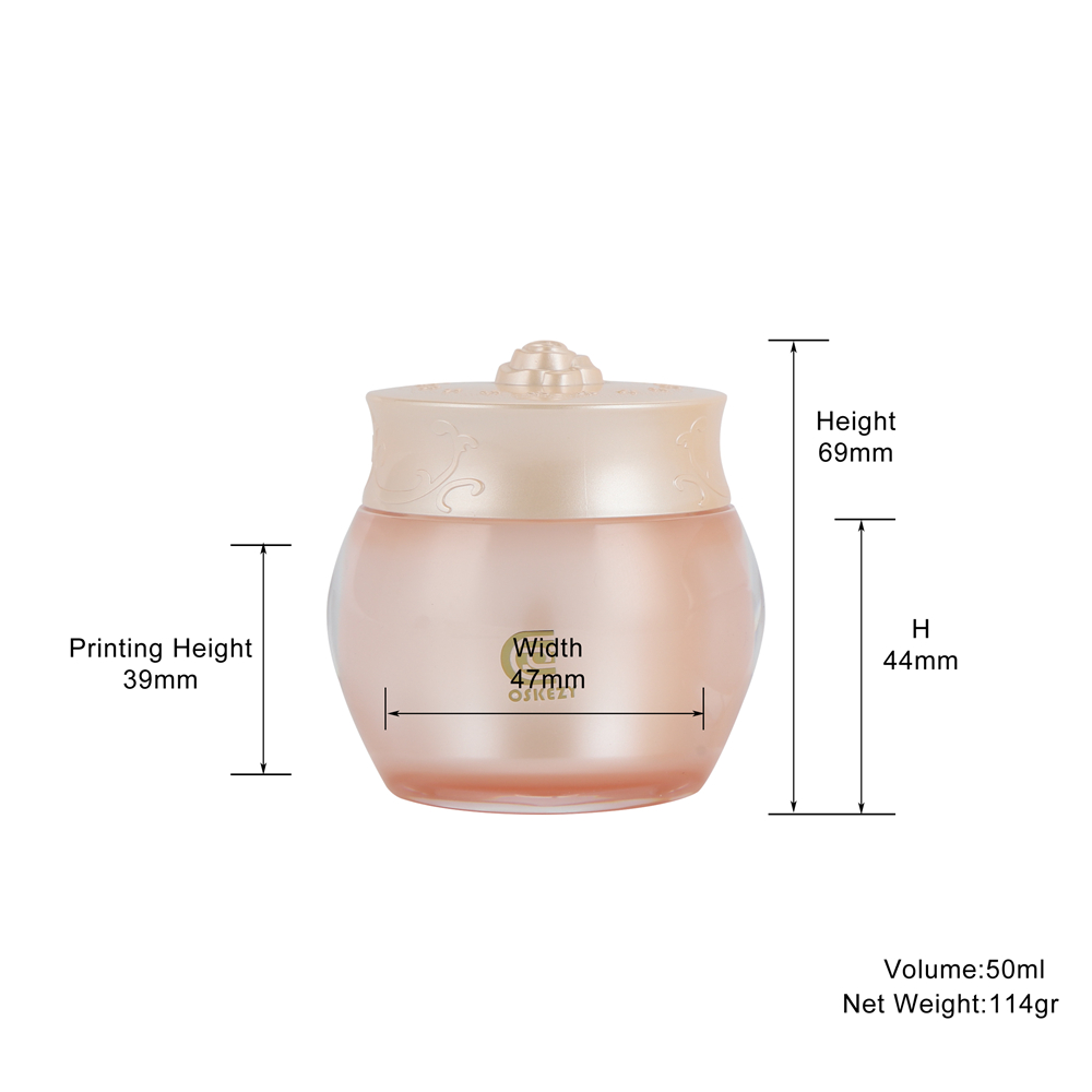 50g pink cream jar
