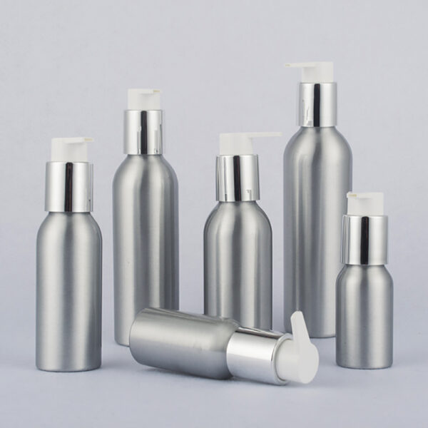 aluminum lotion bottle