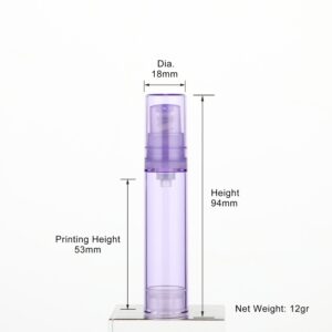 10ml plastic purple bottle