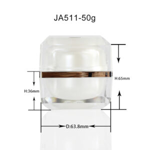 50ml cubic acrylic jar JA