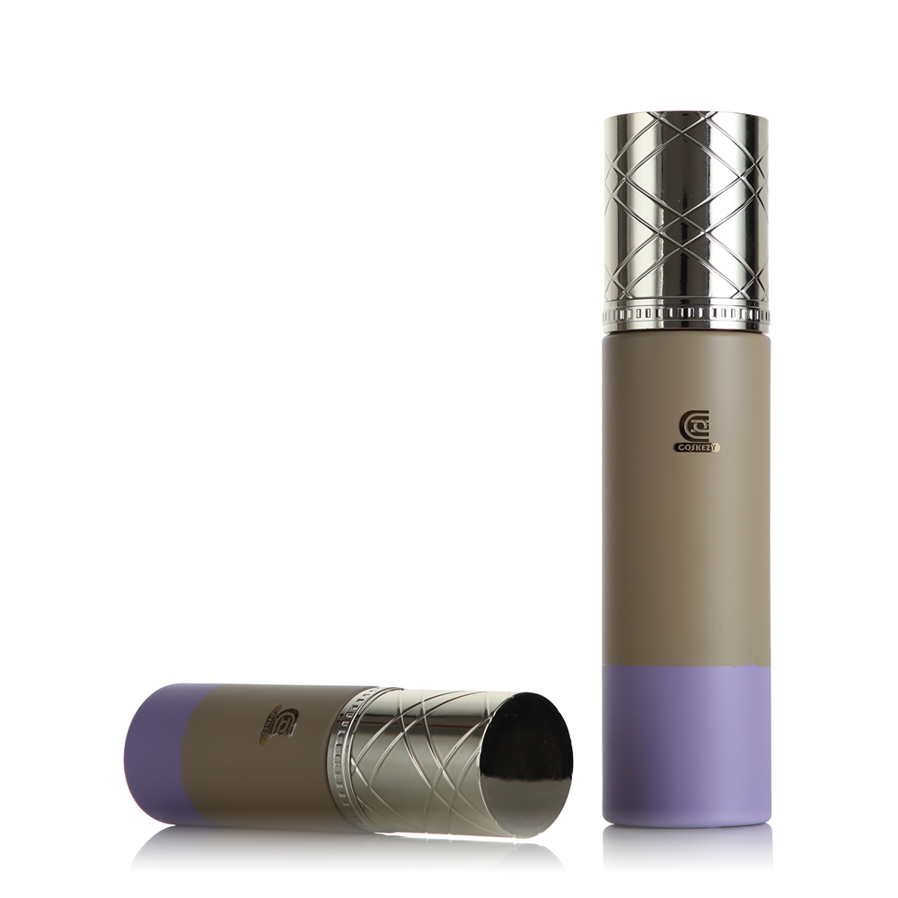 Empty Glass Skincare Containers Bottles with Shiny Silver Engraved Caps for Cosmetic Packaging - immagine 3