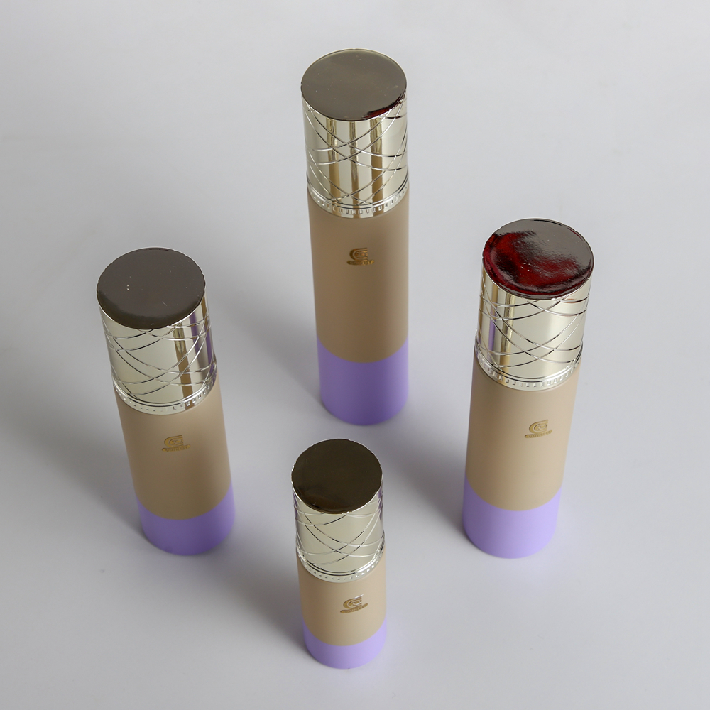 Empty Glass Skincare Containers Bottles with Shiny Silver Engraved Caps for Cosmetic Packaging - immagine 6