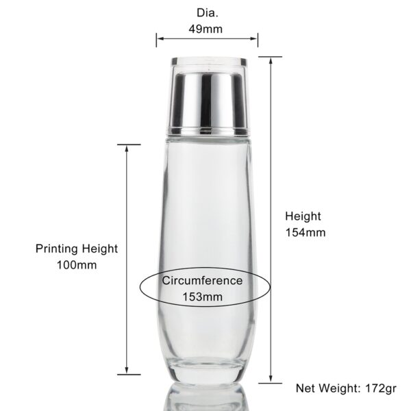 120ml toner glass bottle