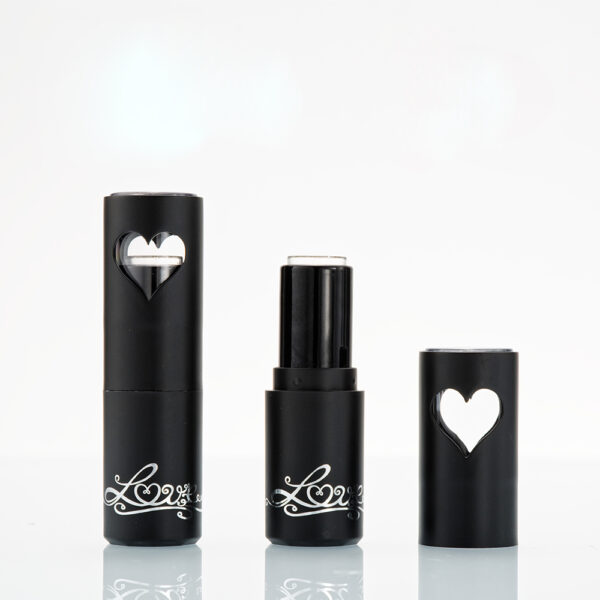 black lipstick tube