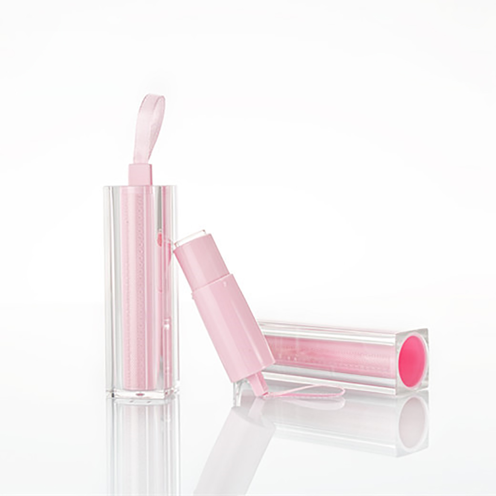 empty pink plastic tube