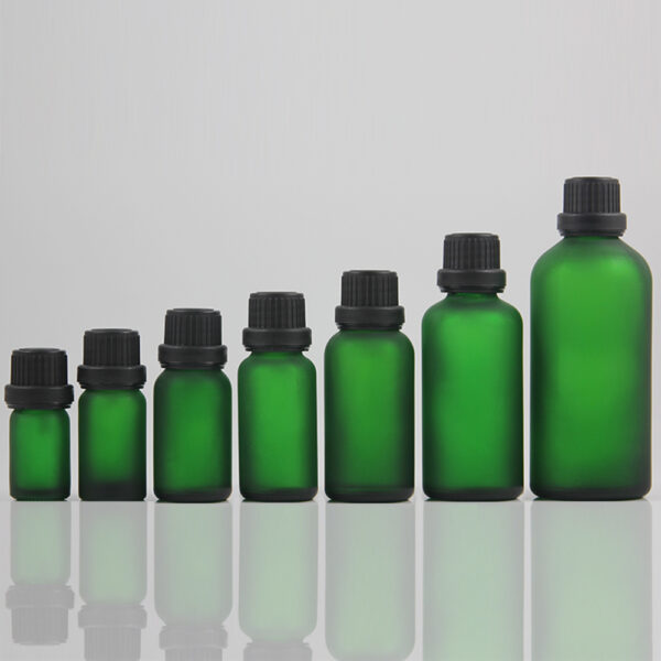green bottle packaging