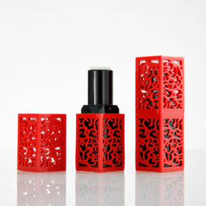 red luxury lipstick tube