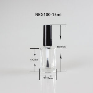 15ml empty nail polish bottle packaging