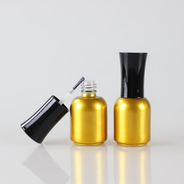 15ml gold nail polish bottle packaging