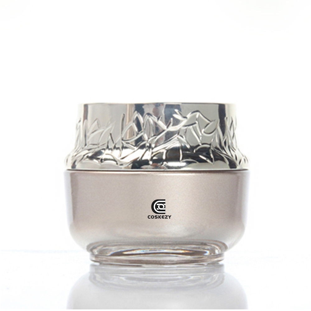 50g gold glass jar