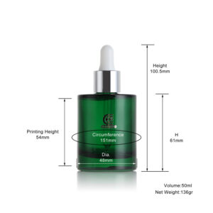 50ml glass dropper bottle