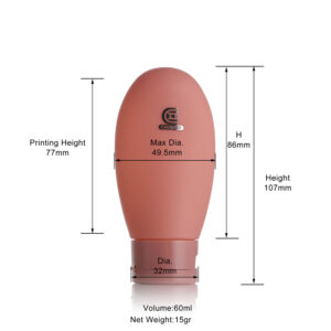 60ml pink soft tube