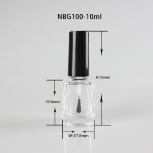 empty 10ml glass nail polish bottle