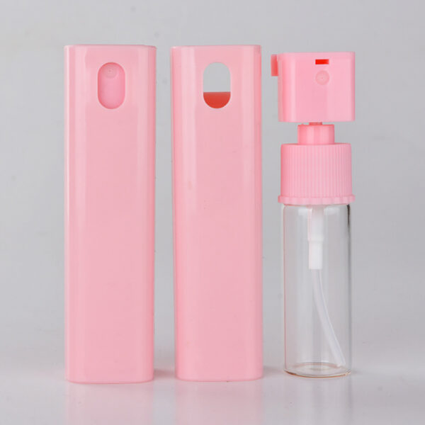 pink perfume mockup