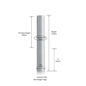 2.6g aluminum tube