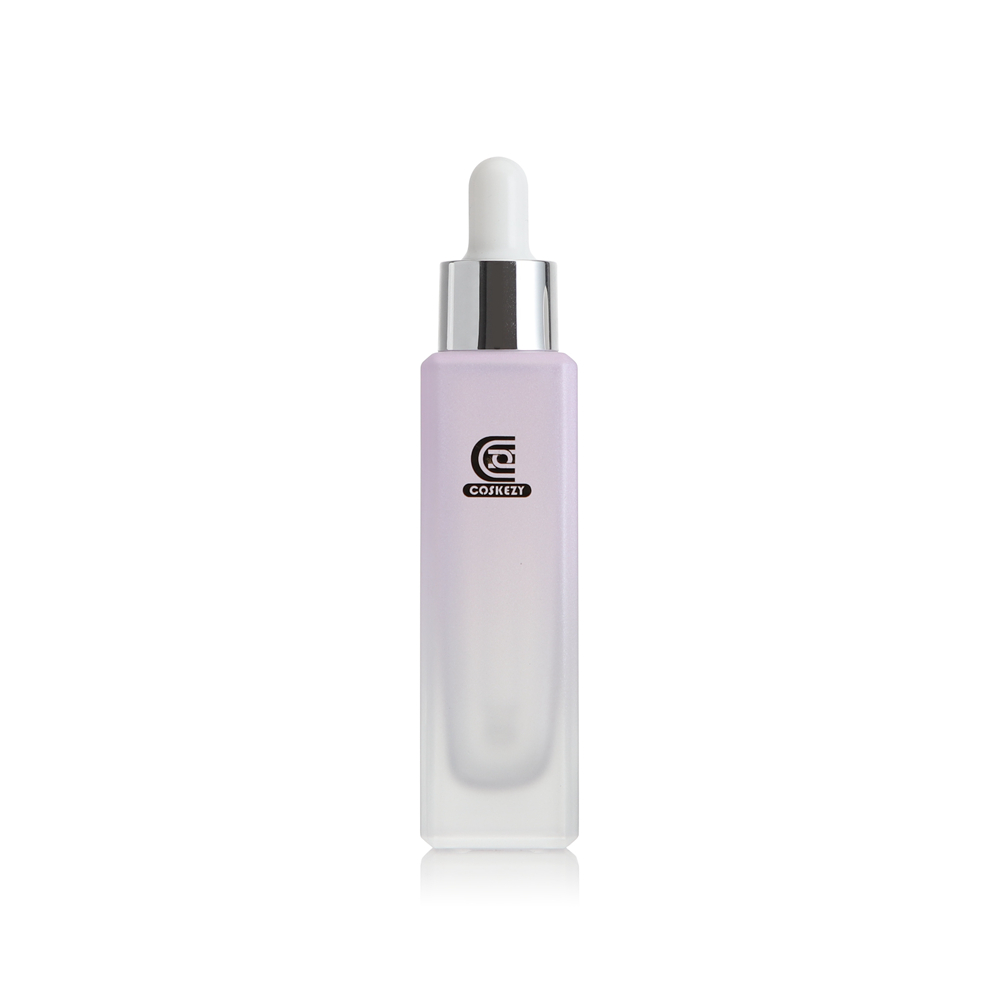 Empty 1oz Glass Dropper Bottles Packaging Gradient Purple Color - Gambar 4