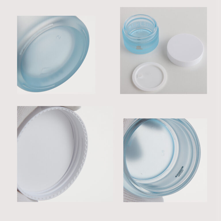 glass face cream jars