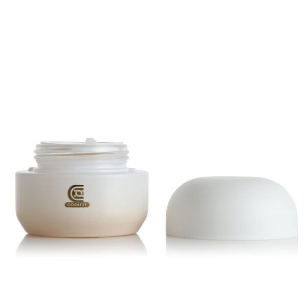 Matte Gradient Color 50ml Glass Cream Jar for Cosmetic Packaging