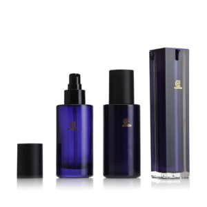 Cobalt Blue Glass bottle and airless bottle