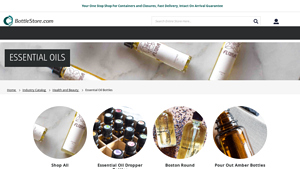 essential oil bottles