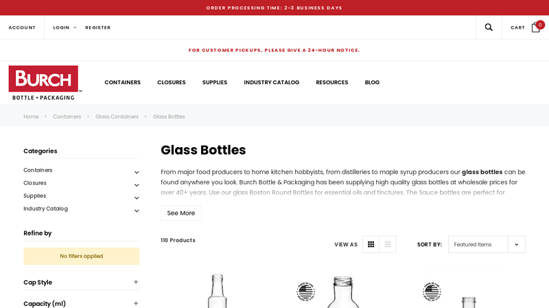 glass bottle