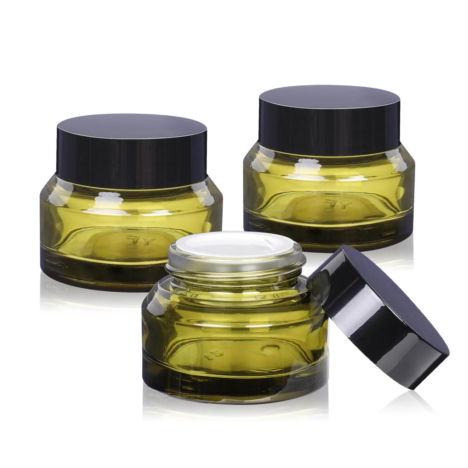 glass cosmetic jar