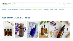 essential oil bottles