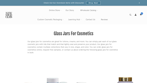 cosmetic glass jars