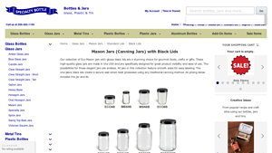 black mason jar