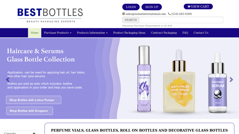 Aluminum Perfume Atomizer Bottle Perfume Bottle Manufacturer