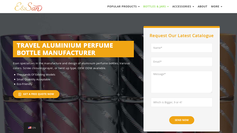 Aluminum Perfume Atomizer Bottle Perfume Bottle Manufacturer