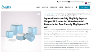 PP Cosmetic Jar Mono Material Cream Jar, Skincare Jar