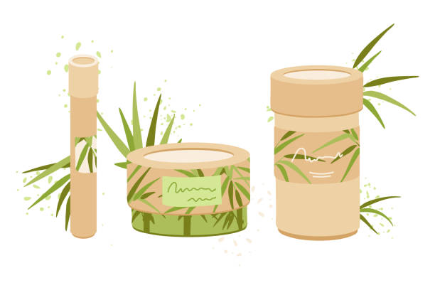 Bamboo Refillable Cosmetic Jar